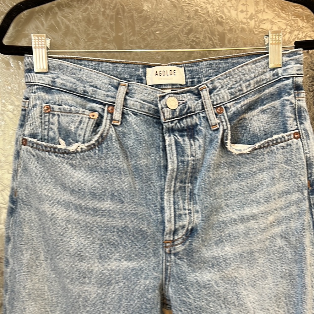 Agolde Riley High Rise straight Jeans - Picture 6 of 8